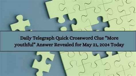 youthful crossword clue